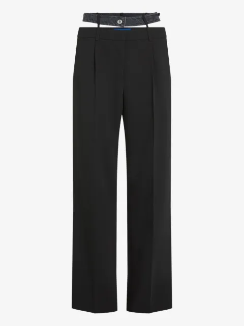 Karl Lagerfeld Jeans pantalon de tailleur à taille double