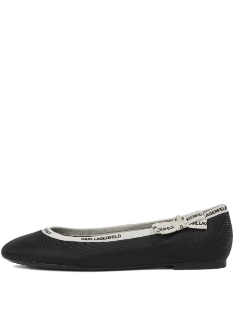 Karl Lagerfeld Karo ribbon ballet flats