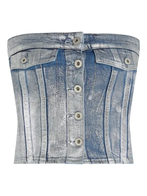 Karl Lagerfeld Jeans bustier con botones