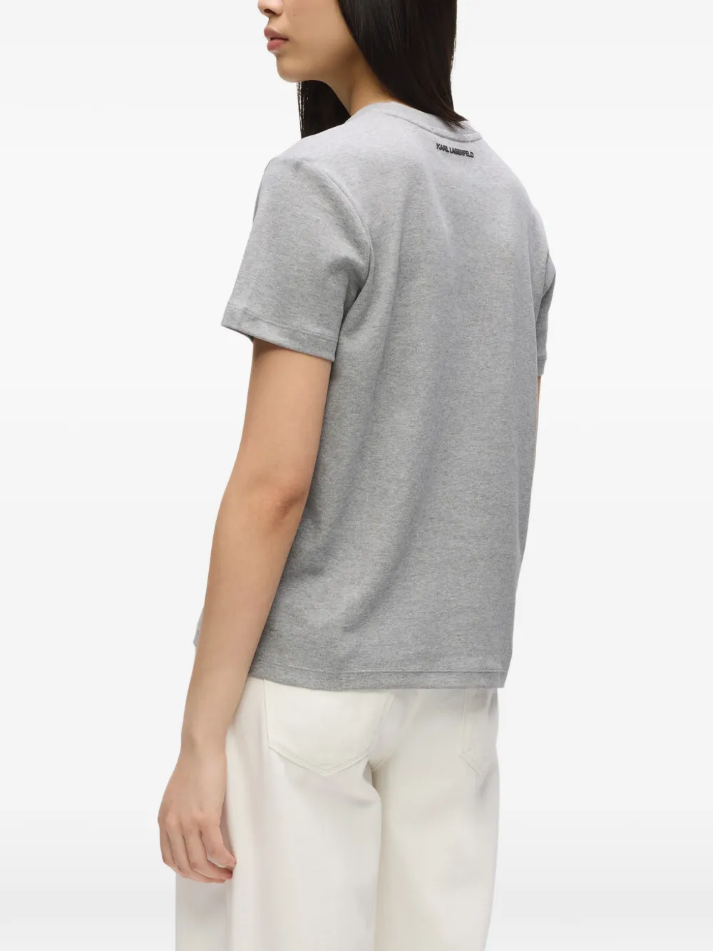 Karl Lagerfeld Ikon T-shirt met print Grijs