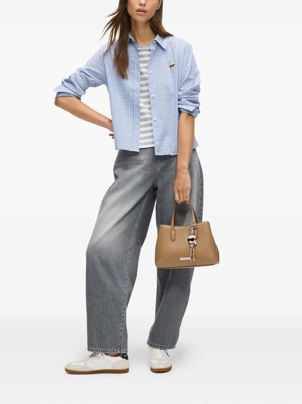 Karl Lagerfeld K/Ikon kleine shopper - Bruin