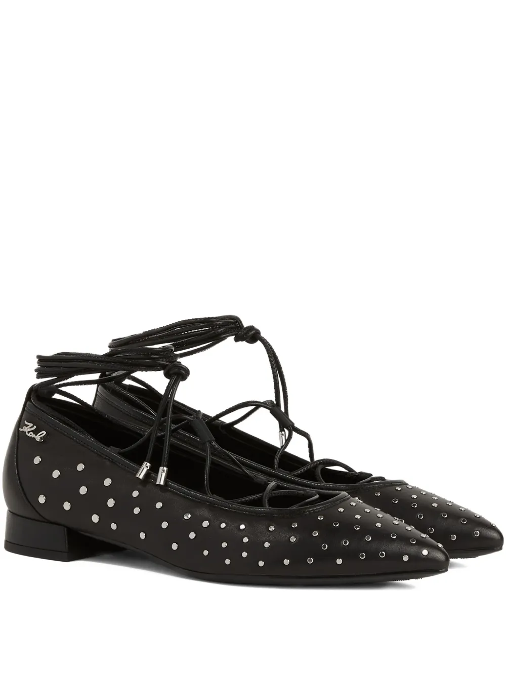 Karl Lagerfeld flats con agujetas | negro | Image 1
