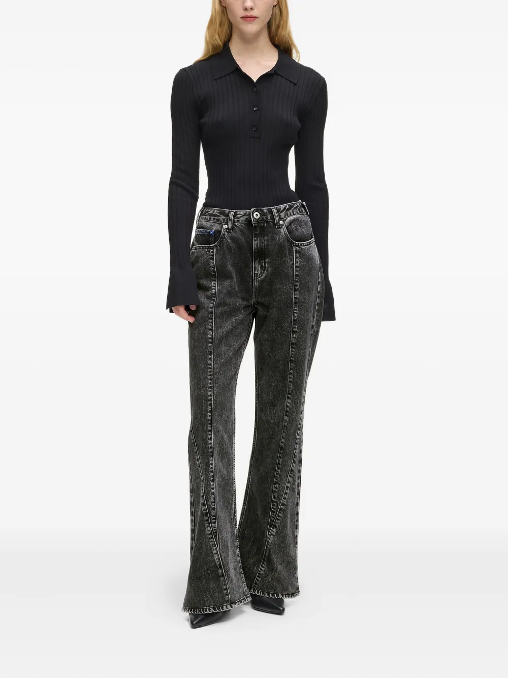 Karl Lagerfeld Jeans Flared jeans - Grijs