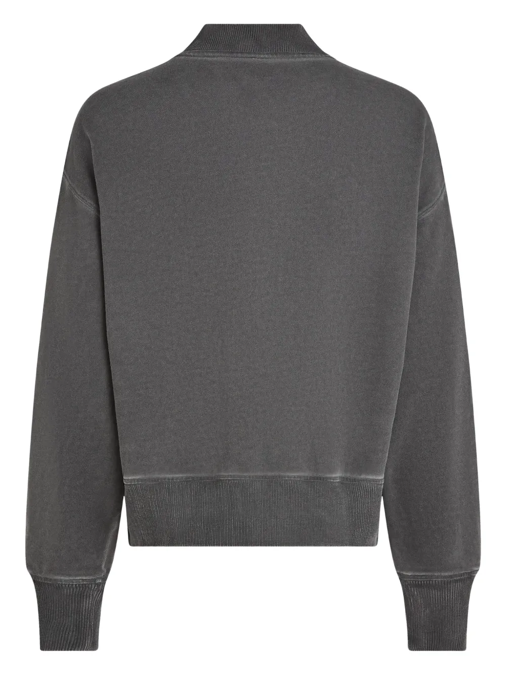 Karl Lagerfeld Jeans Washed Zip-up Sweatshirt In Brown