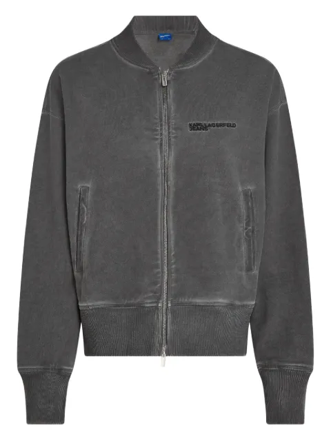 Karl Lagerfeld Jeans washed zip-up sweatshirt