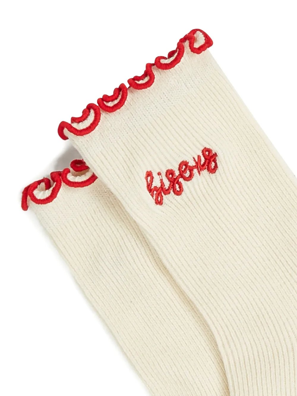 Karl Lagerfeld Drie paar Love-Note sokken Beige