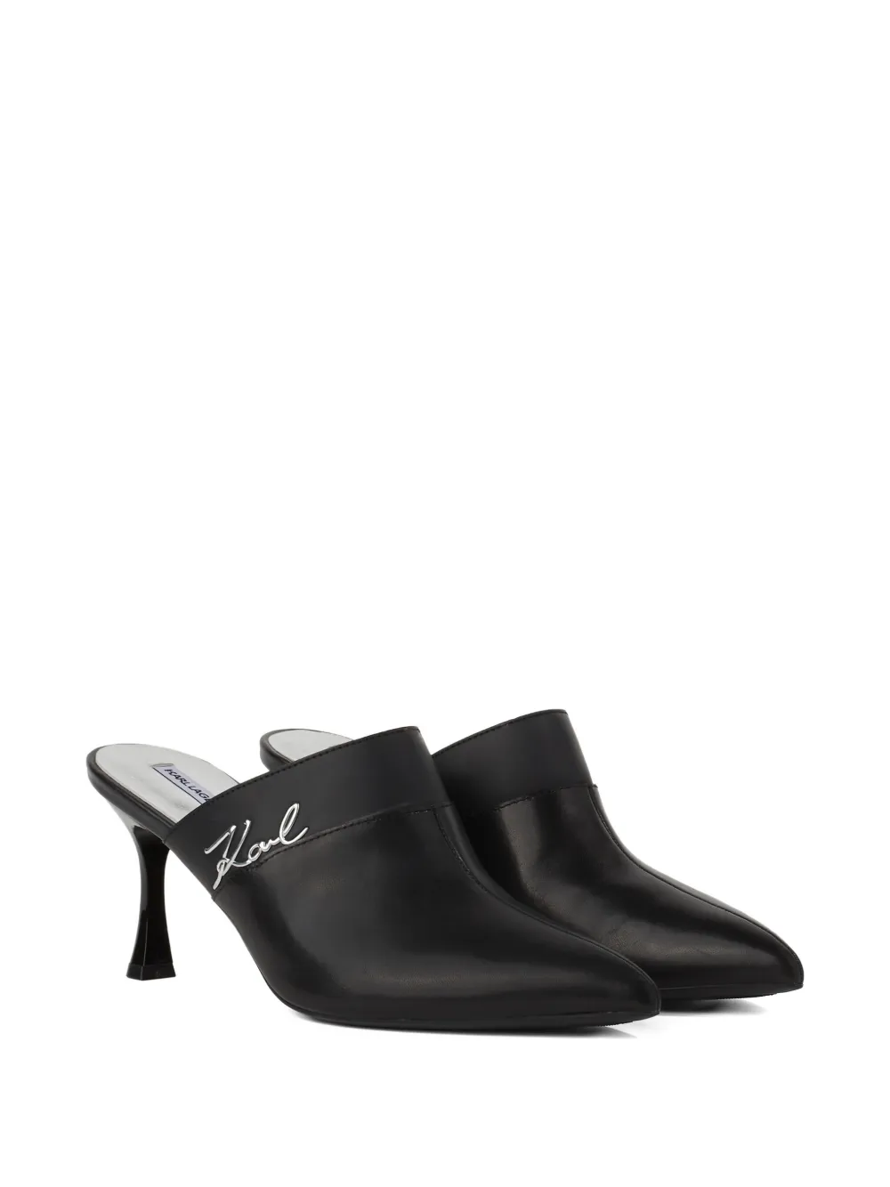 Karl Lagerfeld Sienna muiltjes met puntige neus Zwart