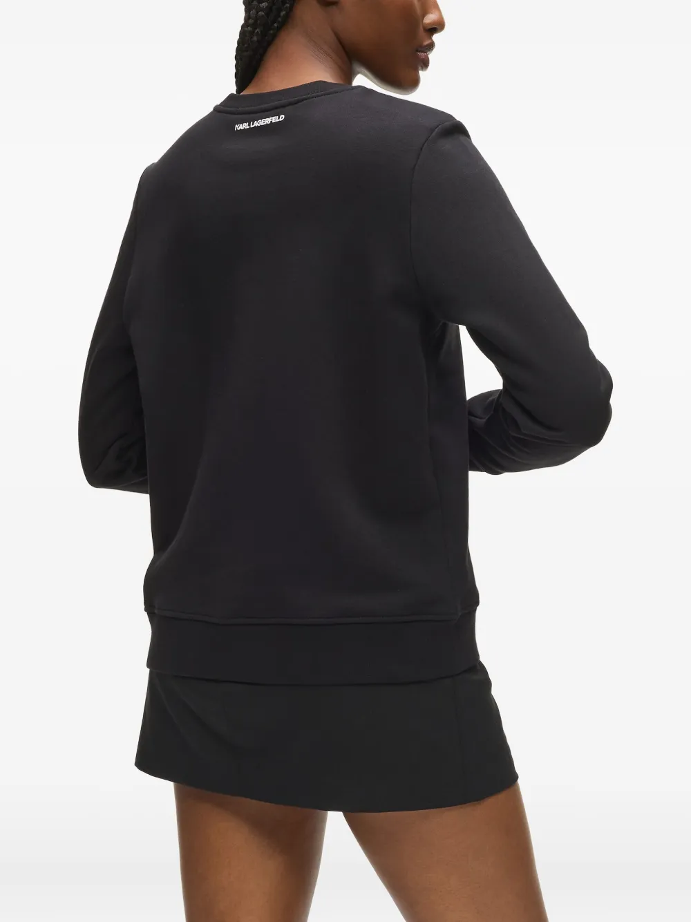 Karl Lagerfeld Ikon Choupette Sweatshirt In Black