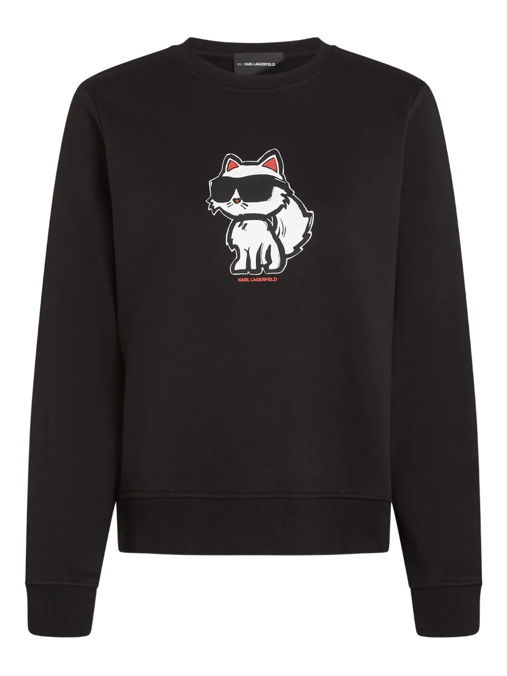 Karl Lagerfeld Ikon Choupette Sweatshirt In Black