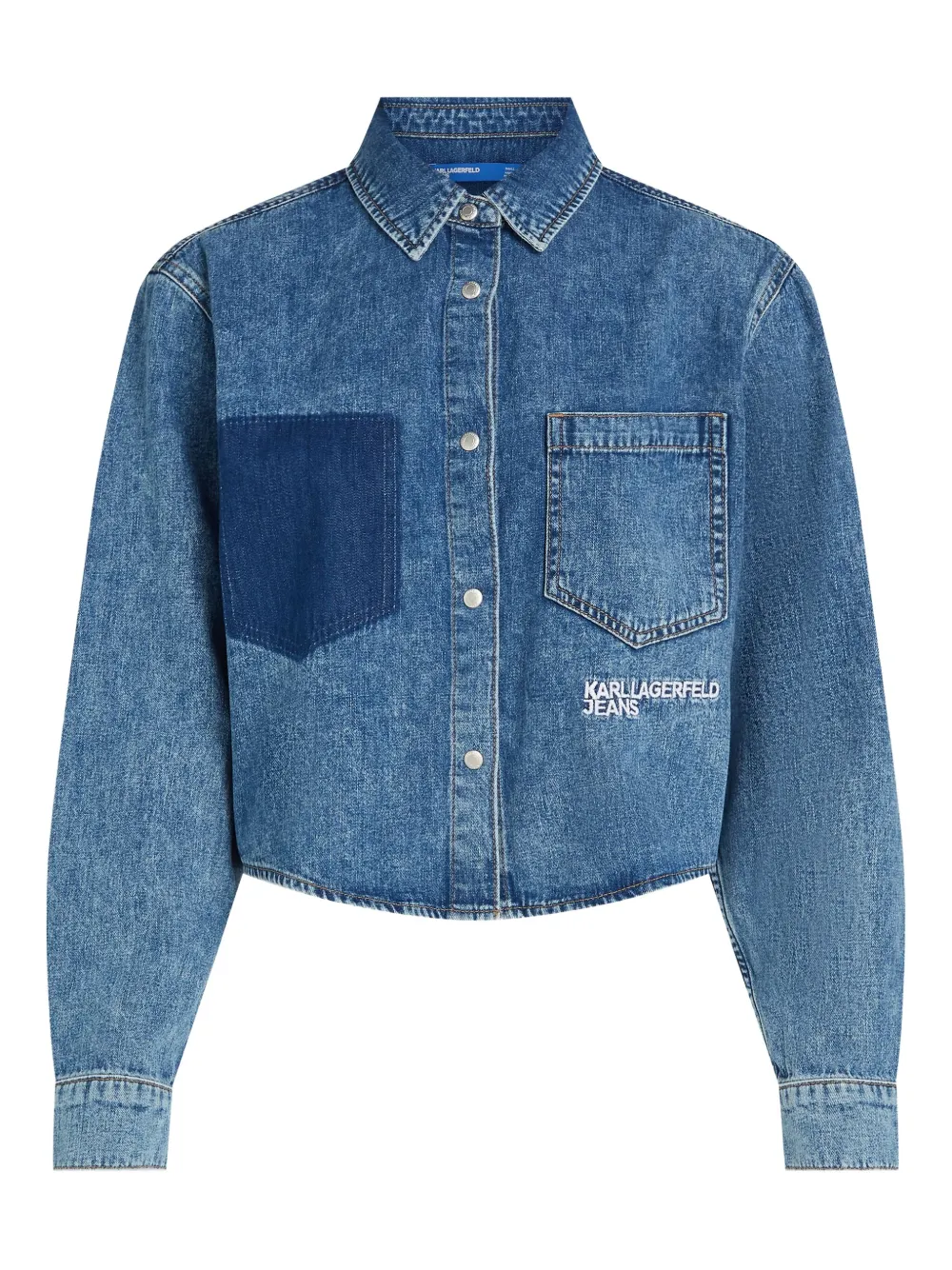 Karl Lagerfeld Jeans Kastiges Hemd - Blau