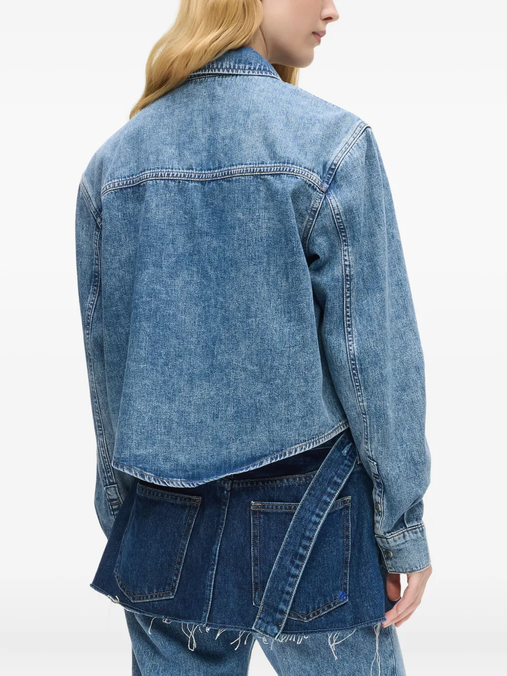 Karl Lagerfeld Jeans Boxy blouse Blauw