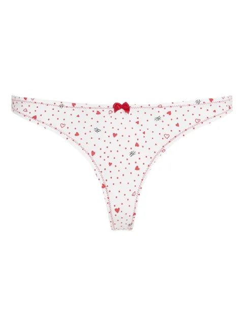 Karl Lagerfeld heart-print thong