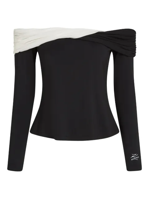 Karl Lagerfeld off-shoulder top