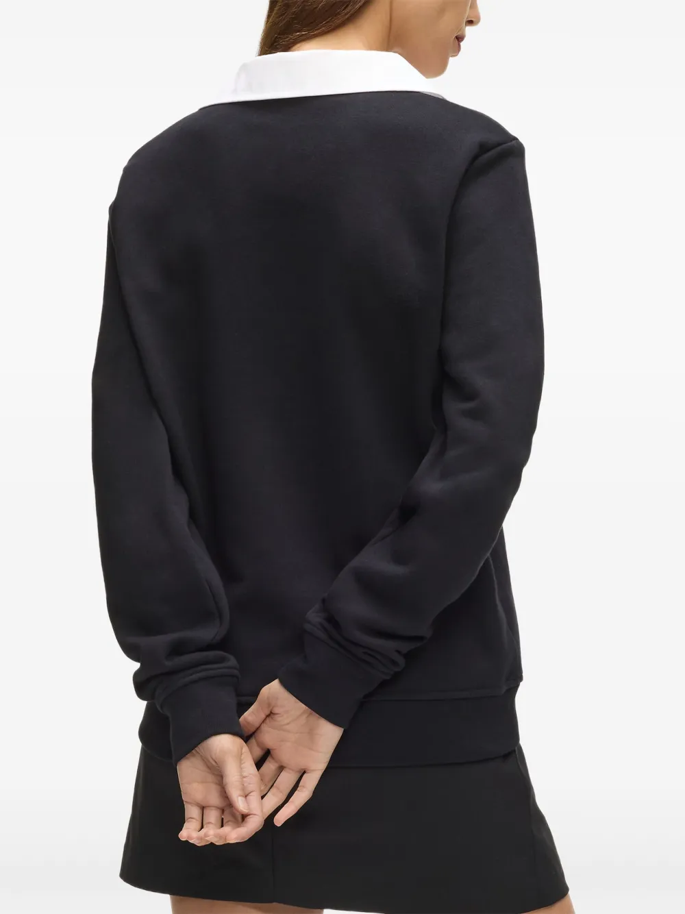 Karl Lagerfeld Logo-embroidered Sweater In Black