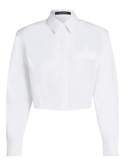 Karl Lagerfeld camisa con bolsillo en el pecho