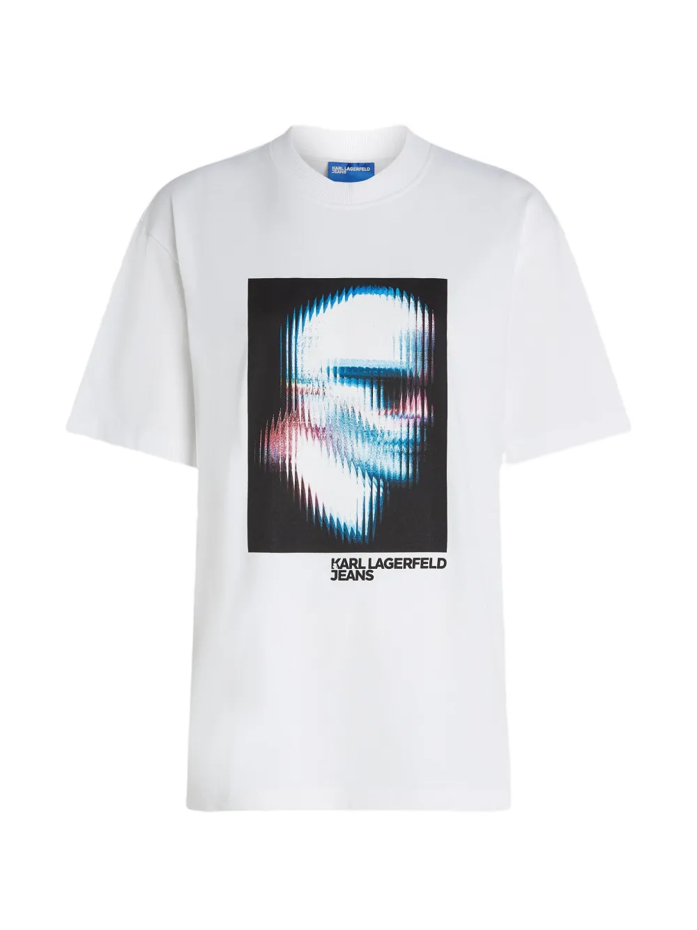 Karl Lagerfeld Jeans T-shirt met logoprint Wit