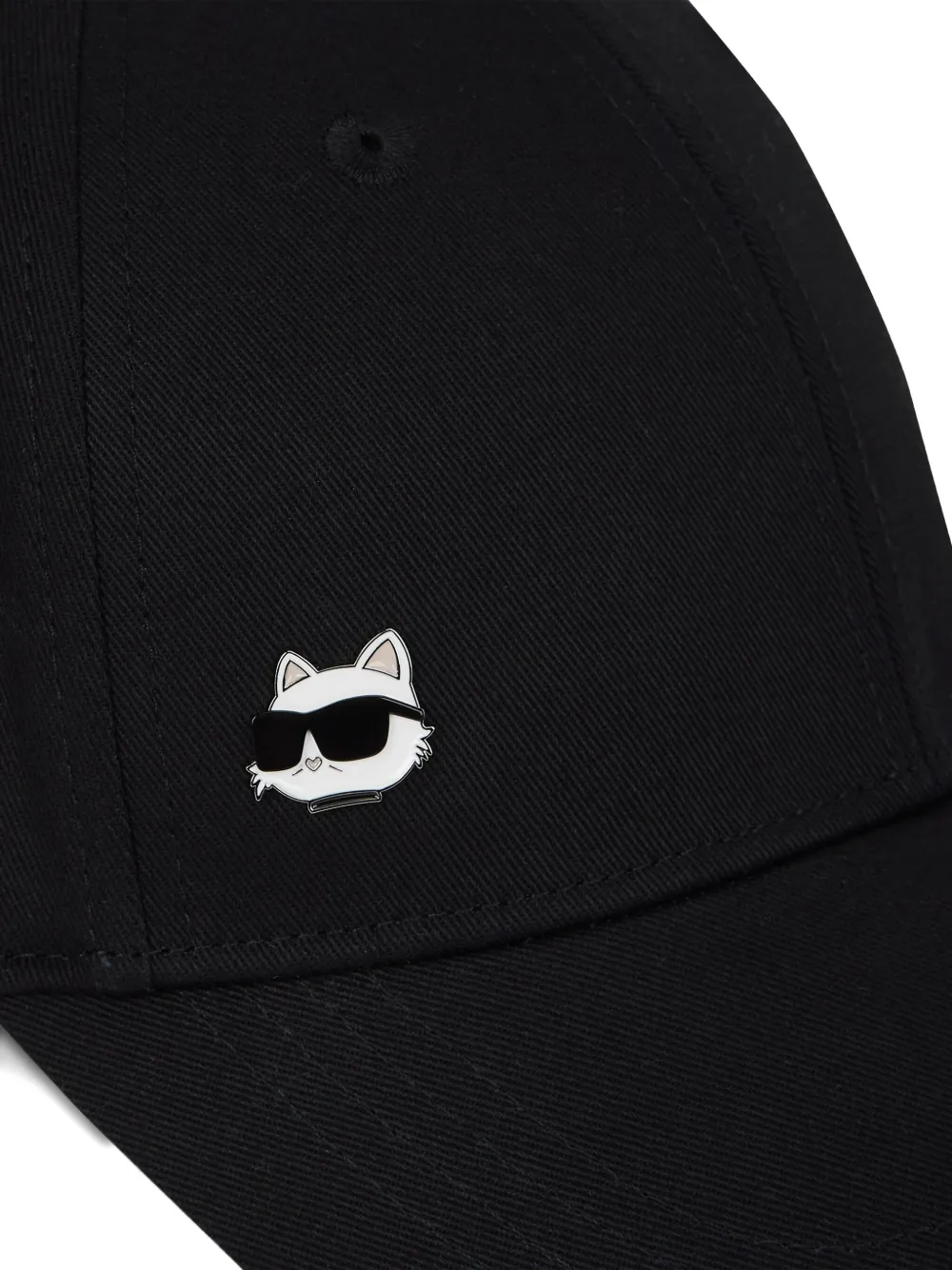 Karl Lagerfeld Ikonik Choupette honkbalpet Zwart