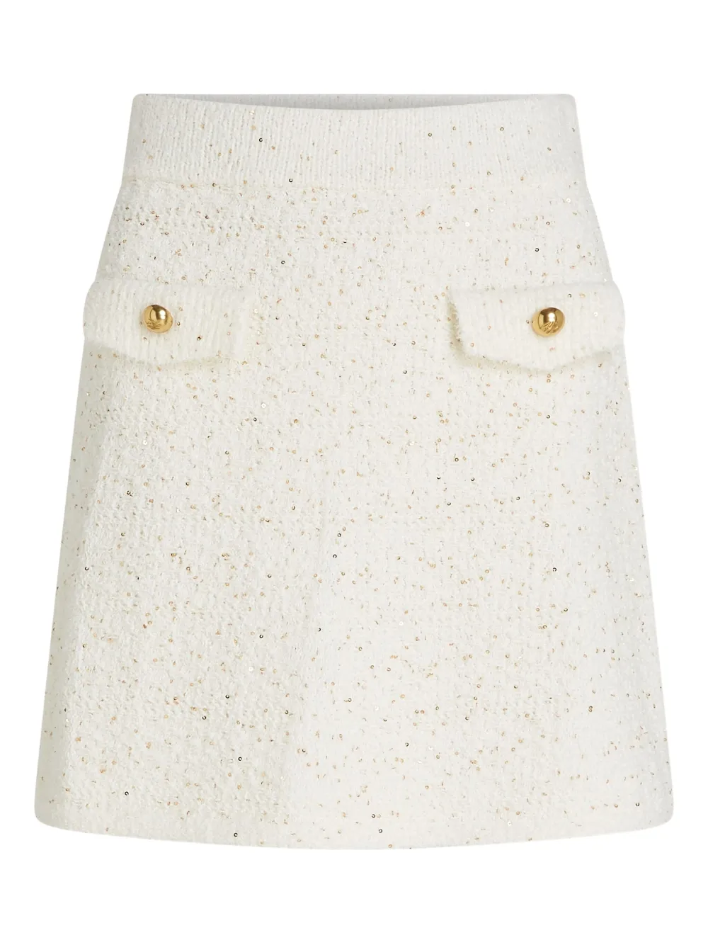 Karl Lagerfeld Minigonna bouclé - Toni neutri