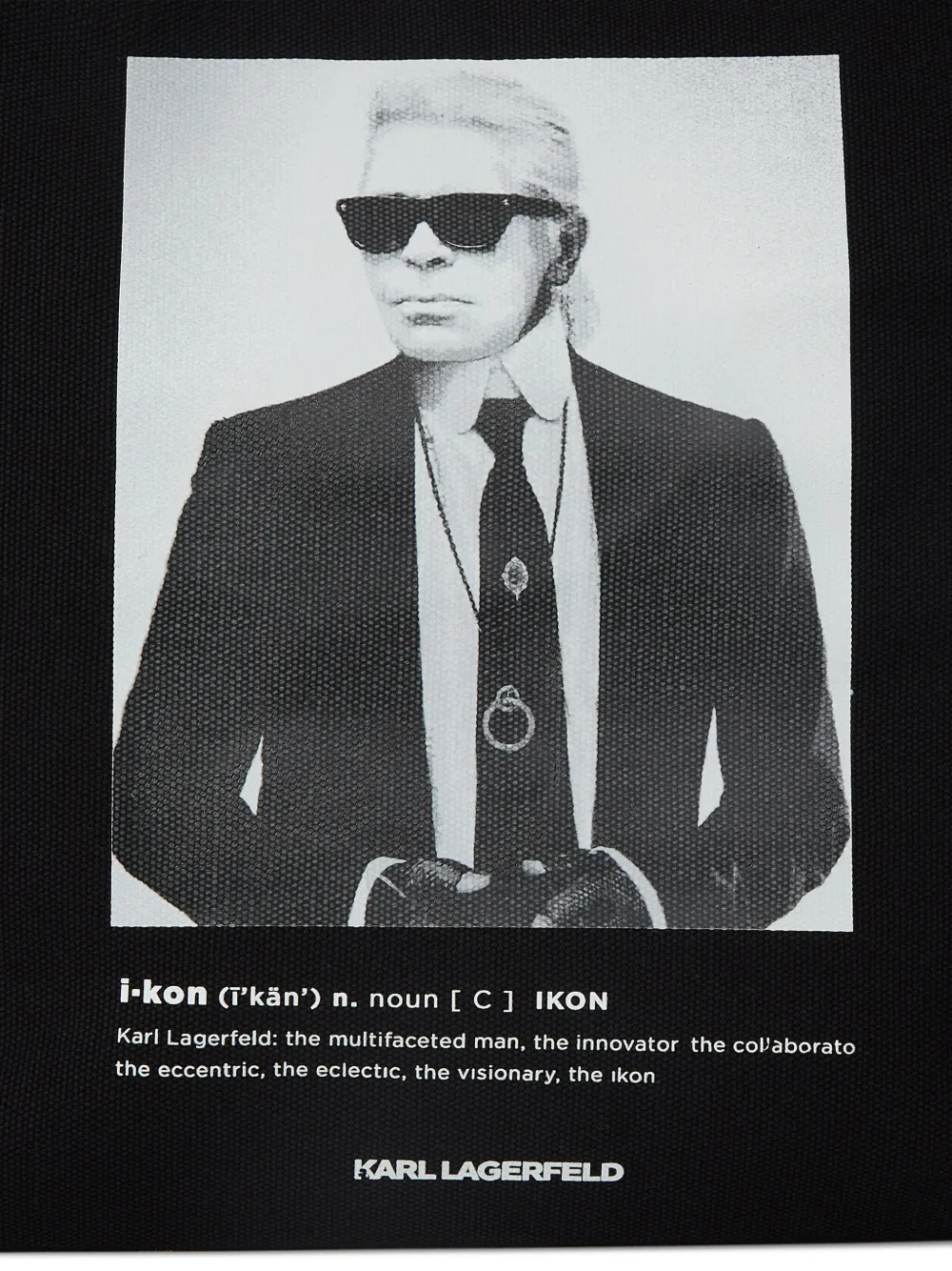 Karl Lagerfeld Karl-print Tote Bag In Black