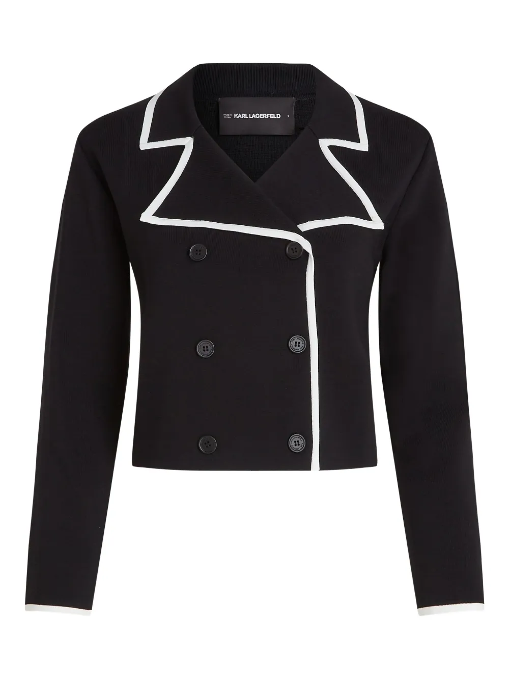 Karl Lagerfeld Cardigan doppiopetto - Nero