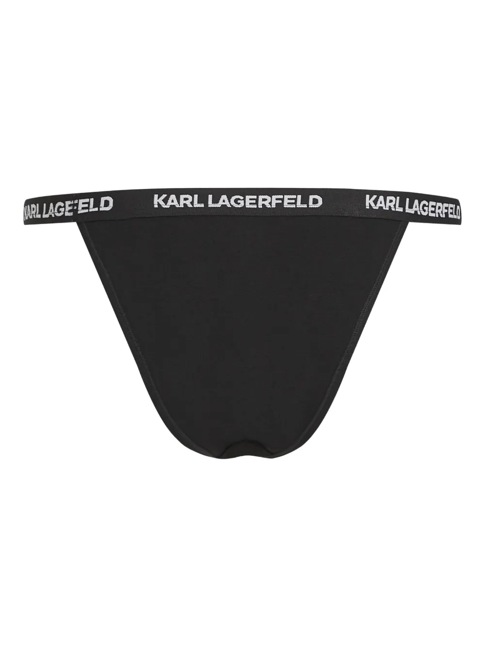 Karl Lagerfeld Drie slips met logoband Zwart
