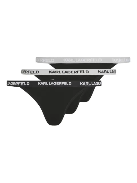 Karl Lagerfeld logo-waistband briefs (pack of three) 