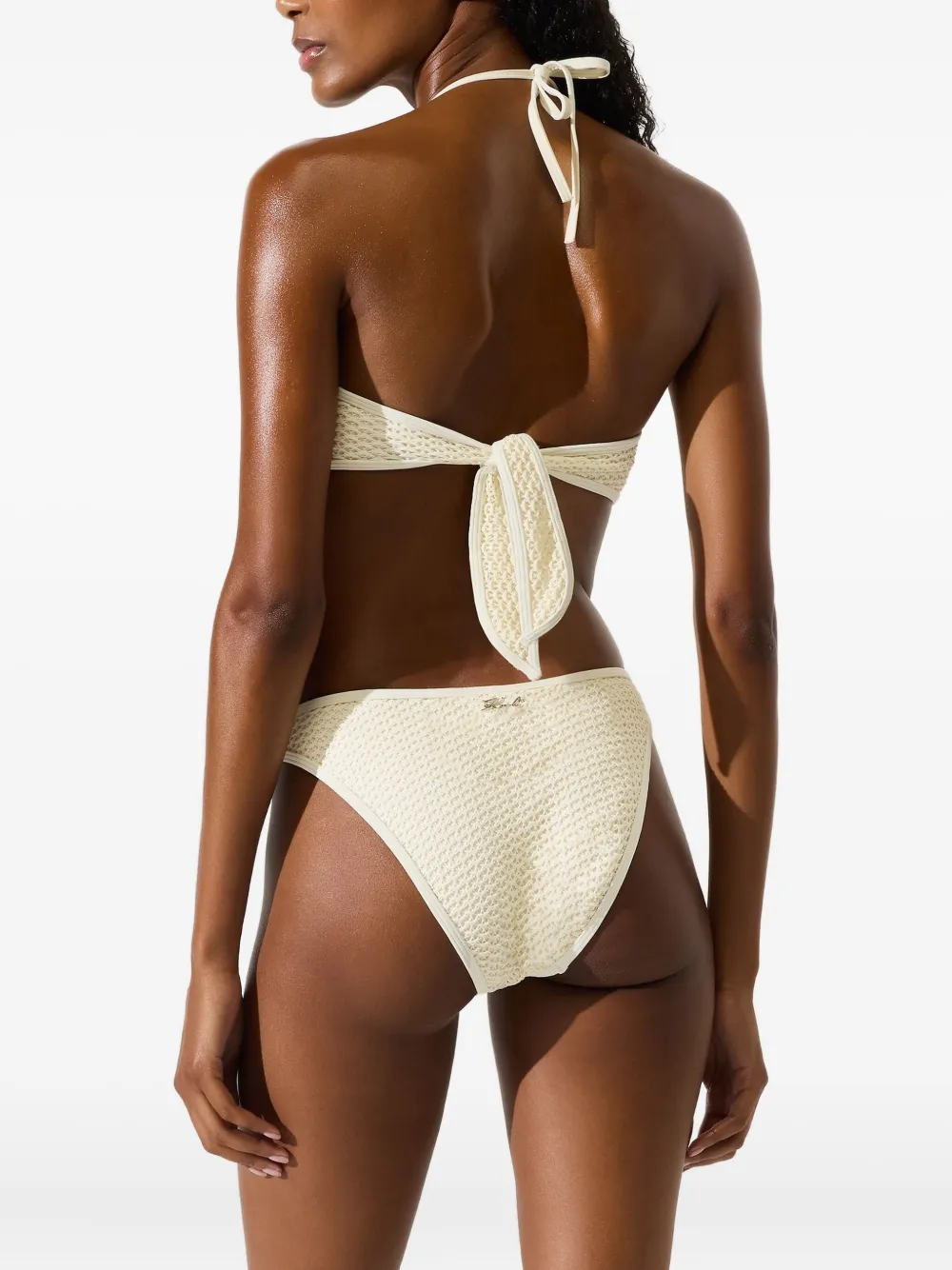 Karl Lagerfeld Gehaakte bikinitop Beige