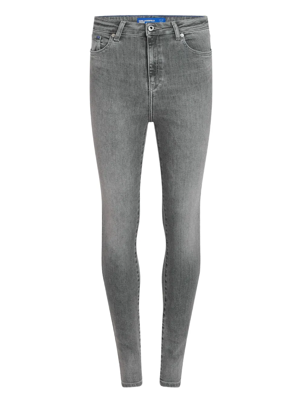 Karl Lagerfeld Jeans Jeans skinny a vita alta - Grigio