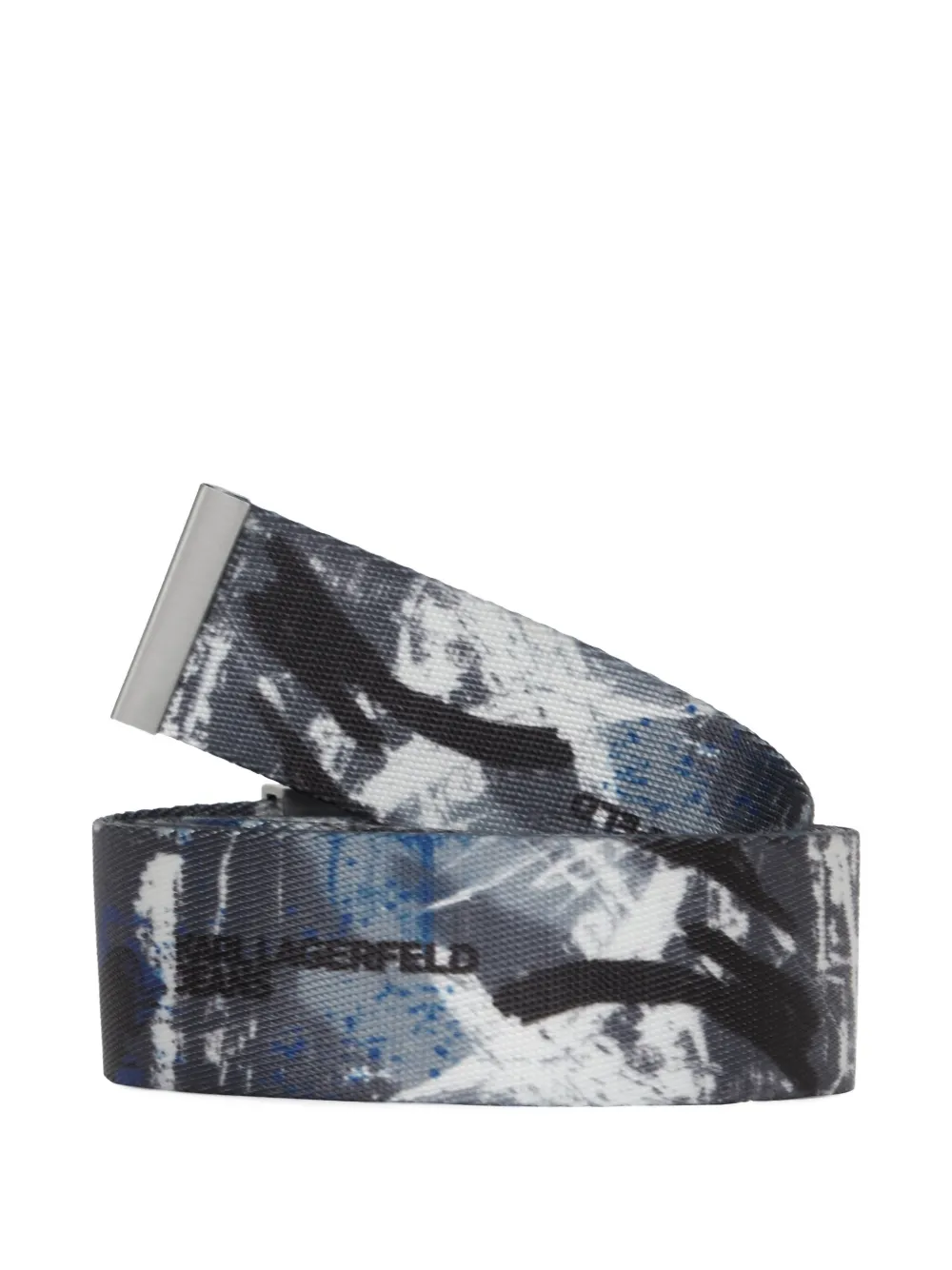 Karl Lagerfeld Jeans Gespriem met graffiti-print Grijs