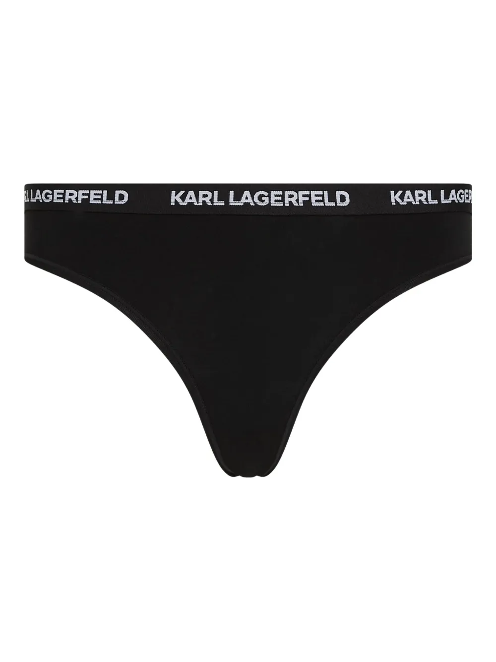Karl Lagerfeld Perizomi con banda logata (3 pezzi) - Nero