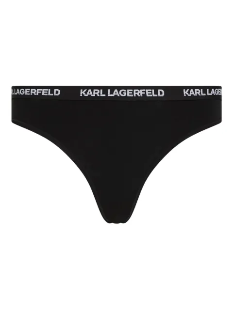 Karl Lagerfeld logo-band thong (pack of three)