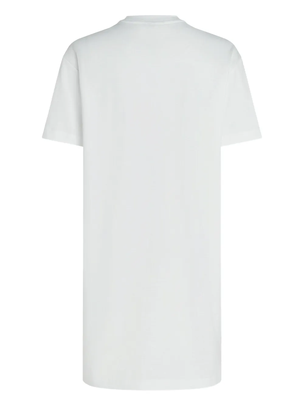 Karl Lagerfeld Jeans Graffiti Crew-neck Dress In White
