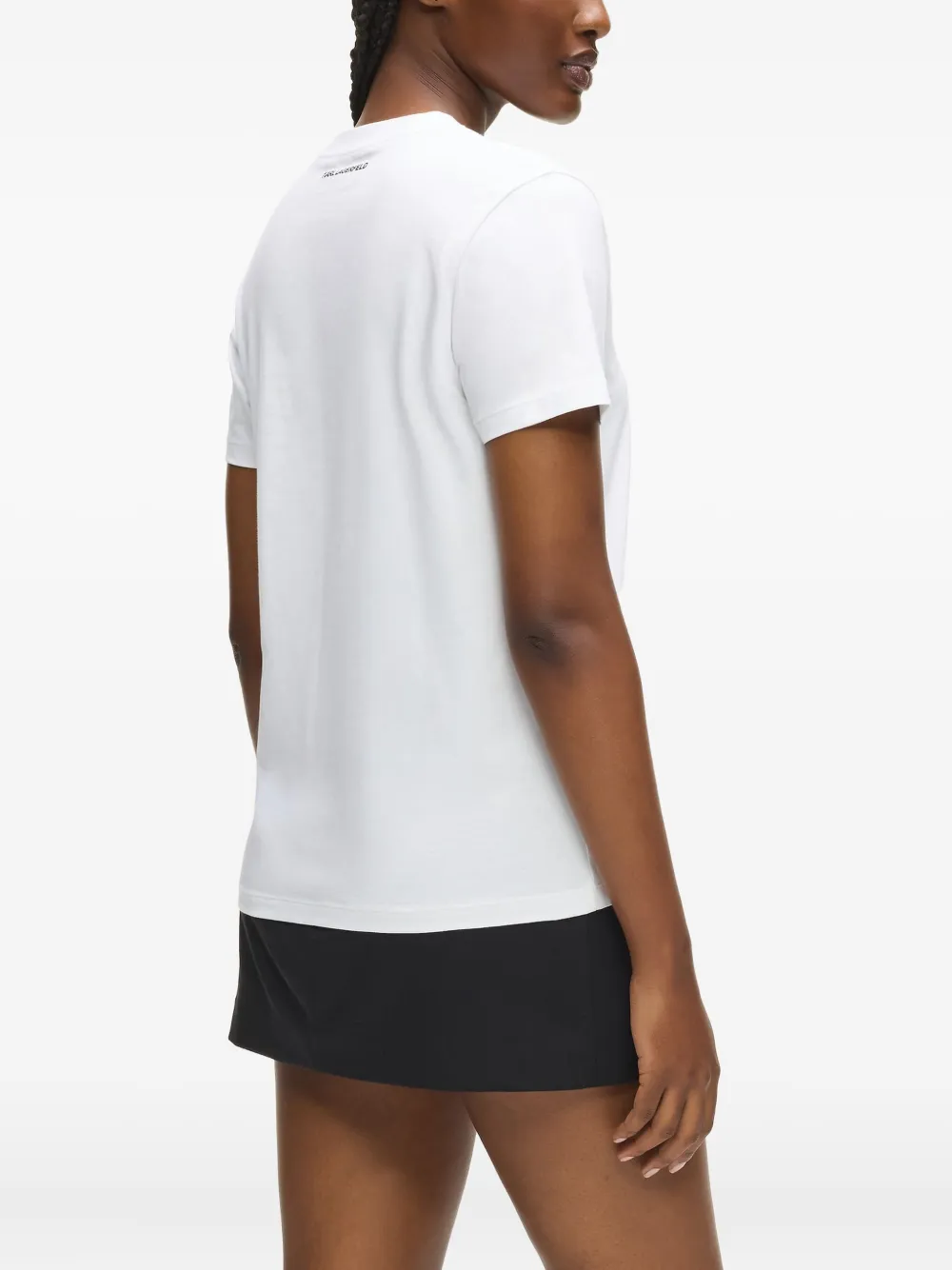 Karl Lagerfeld Portrait-print T-shirt In White