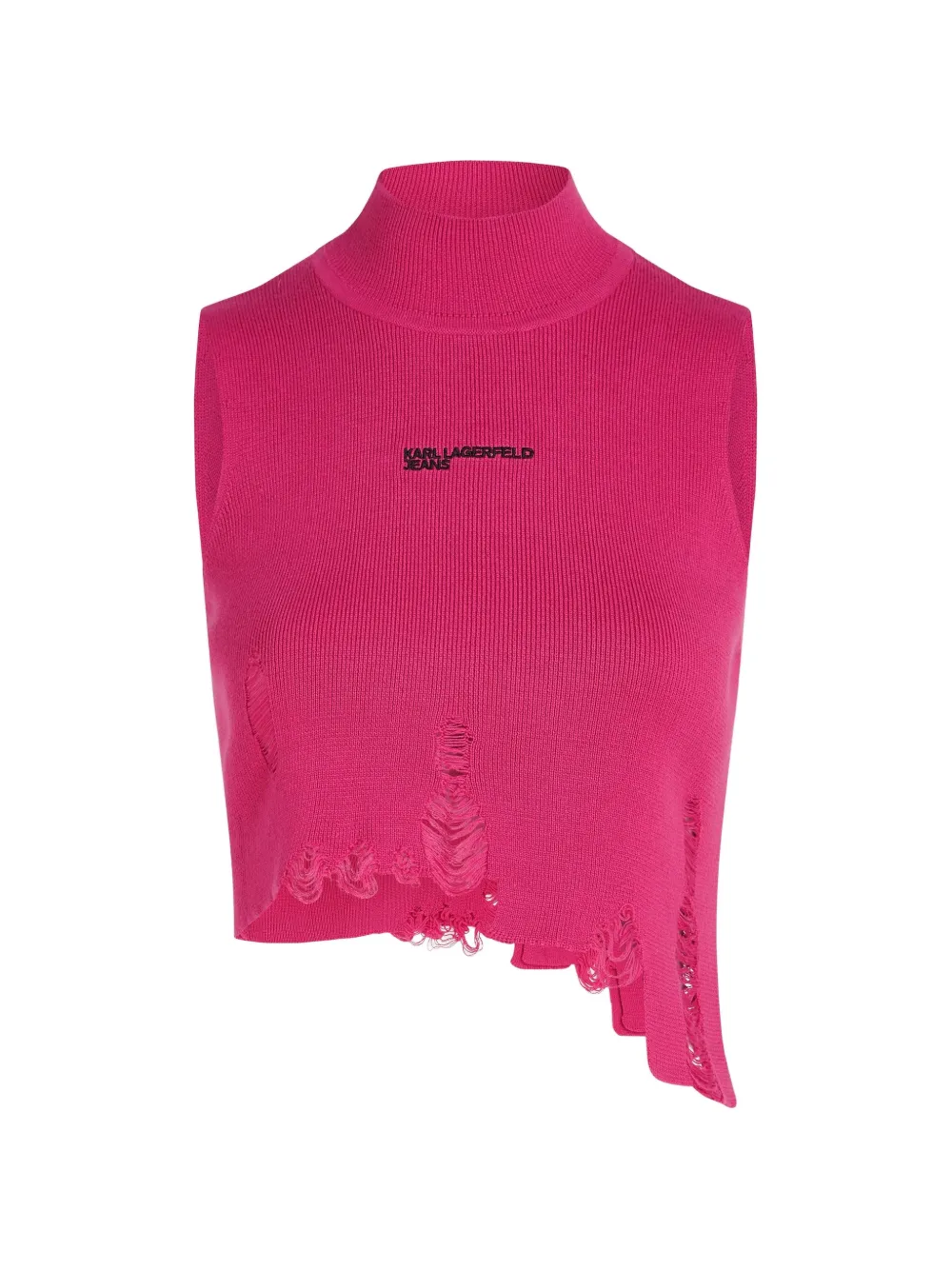 Karl Lagerfeld Jeans Top con effetto vissuto - Rosa