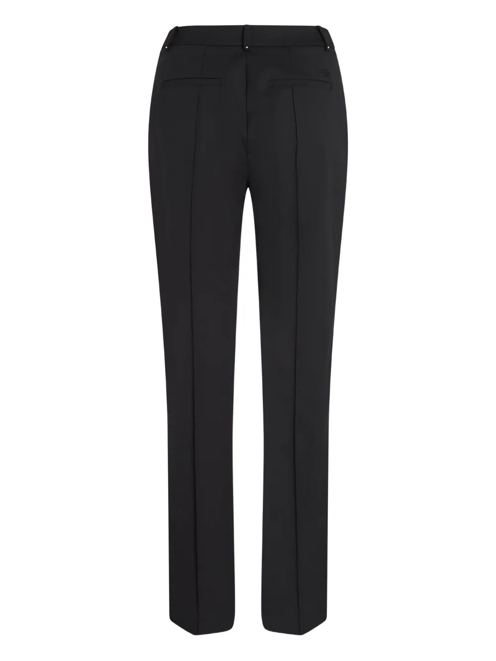 Karl Lagerfeld Pressed-crease Trousers In Black