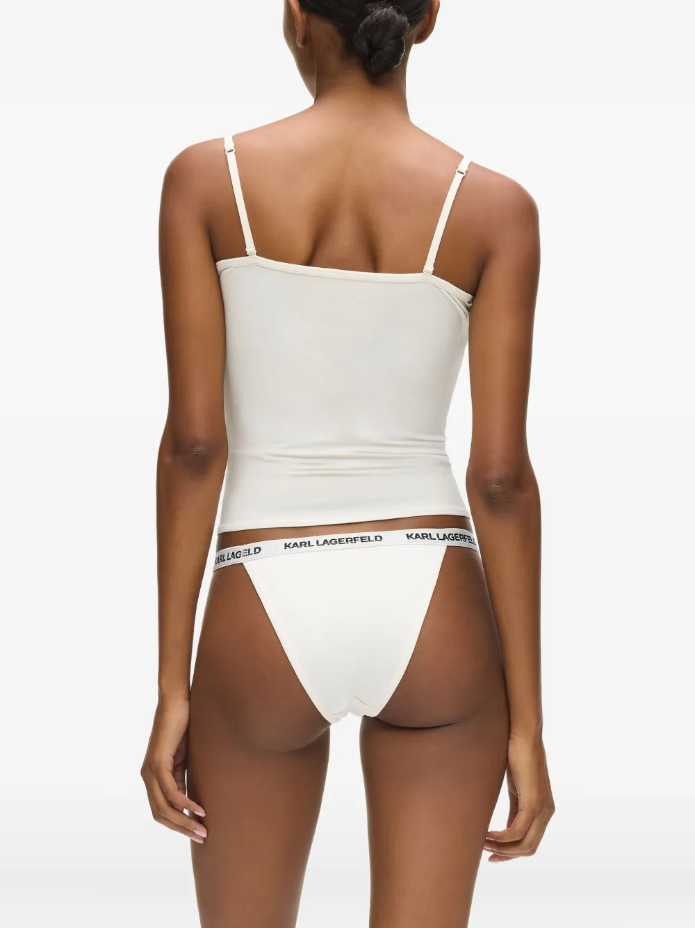 Karl Lagerfeld Slip met logodetail Wit