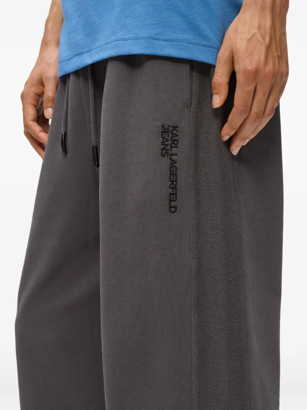 Karl Lagerfeld Jeans Trainingsbroek met trekkoord Grijs