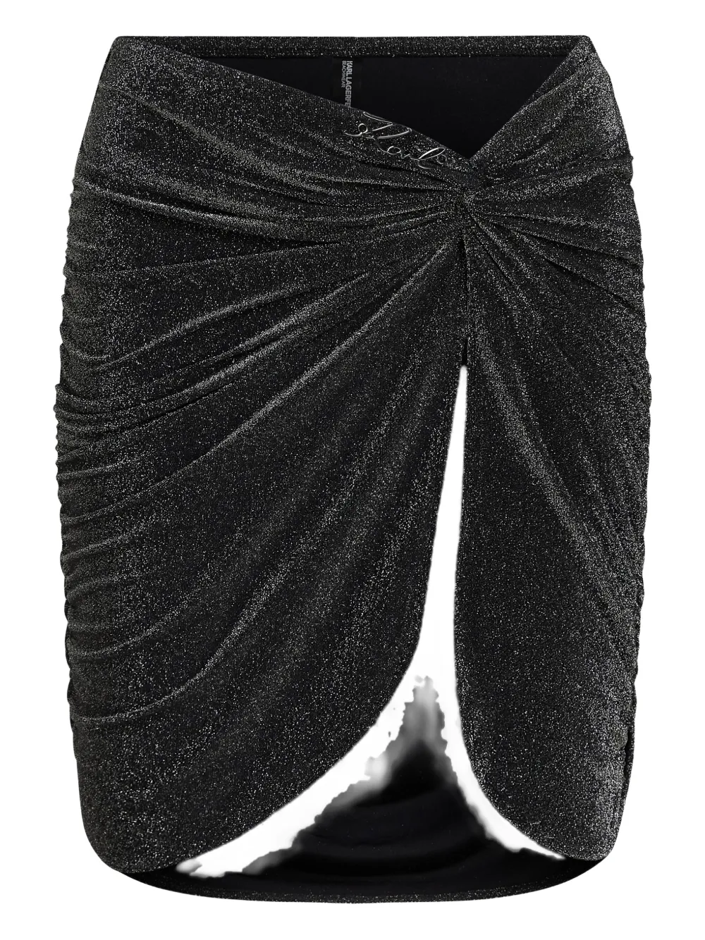 Karl Lagerfeld Gonna metallizzata - Nero