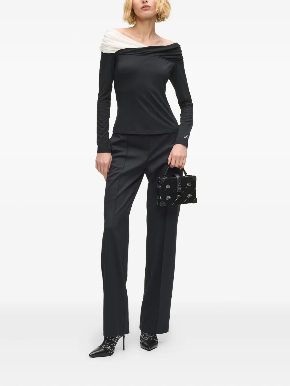 Karl Lagerfeld K/Autograph koffer met hangslot - Zwart