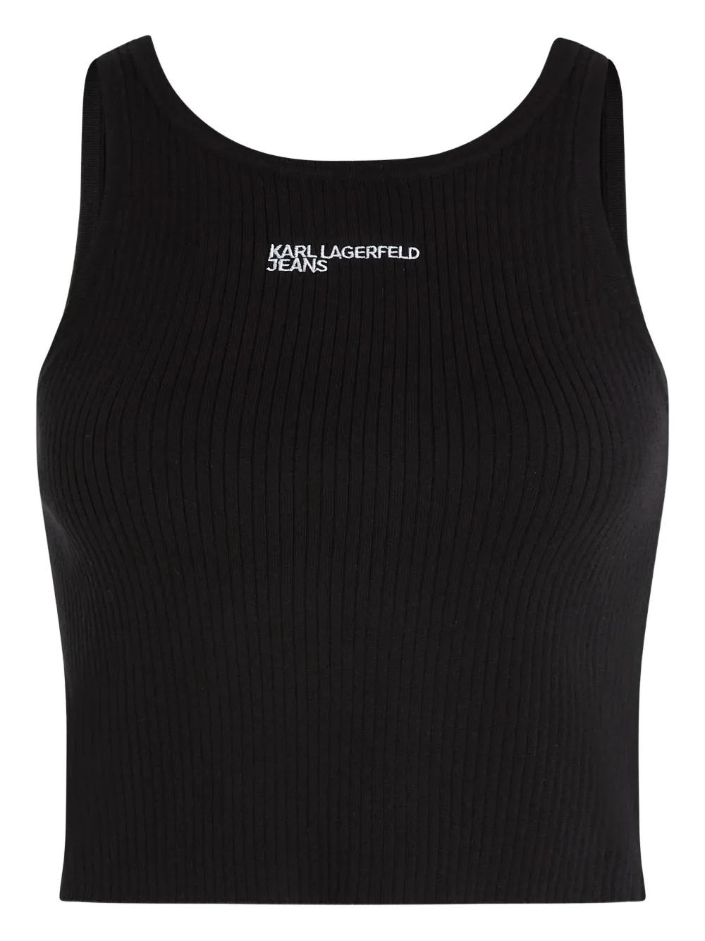 Karl Lagerfeld Jeans Canotta a coste - Nero