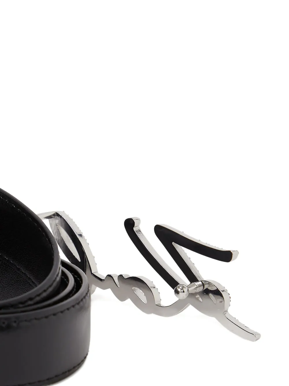 Karl Lagerfeld Riem met logo - Zwart