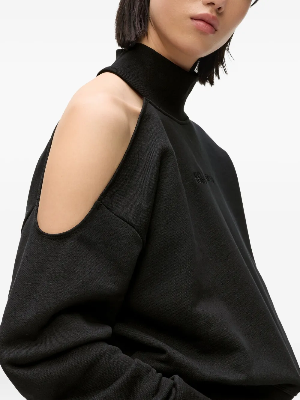 Karl Lagerfeld Jeans Coltrui met uitgesneden details Zwart