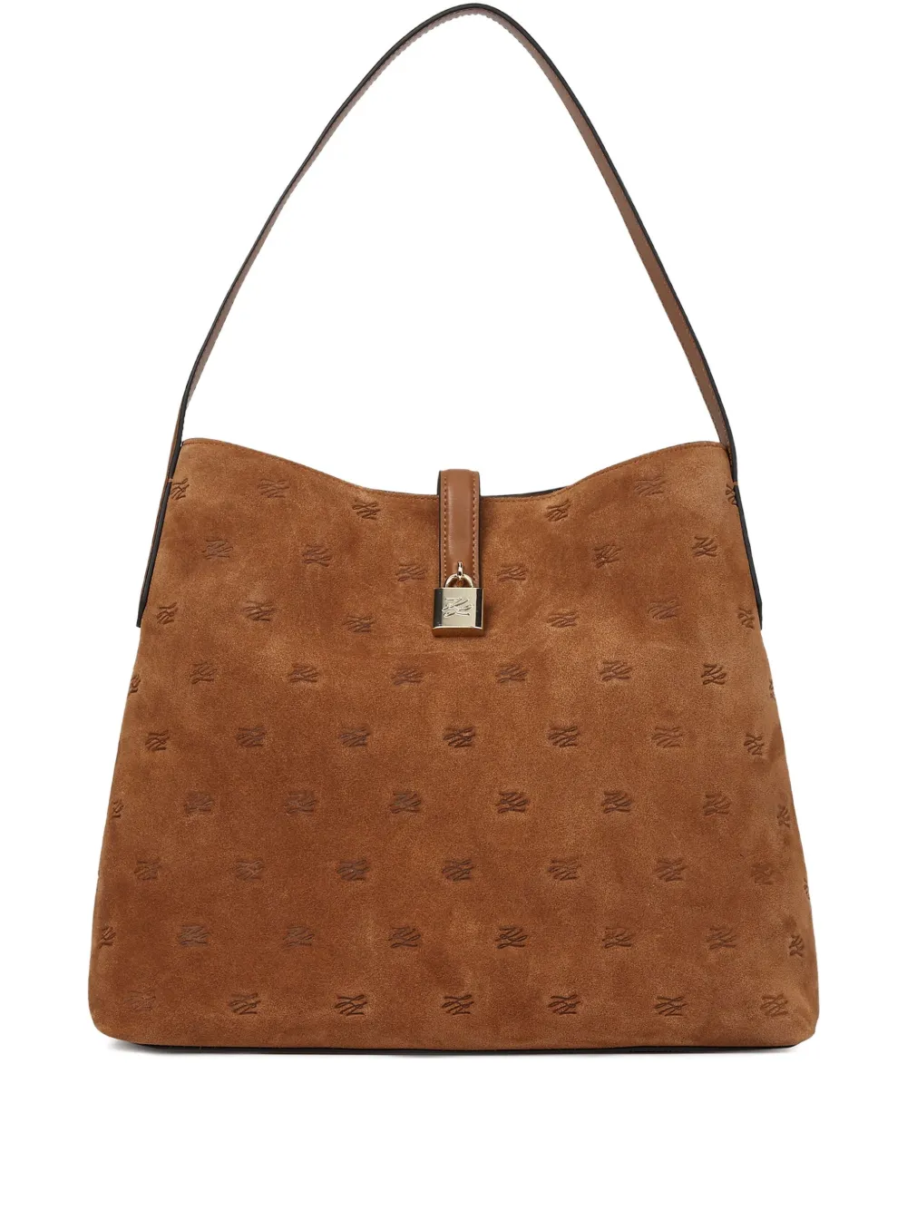 Karl Lagerfeld K/autograph Padlock Tote Bag In Brown