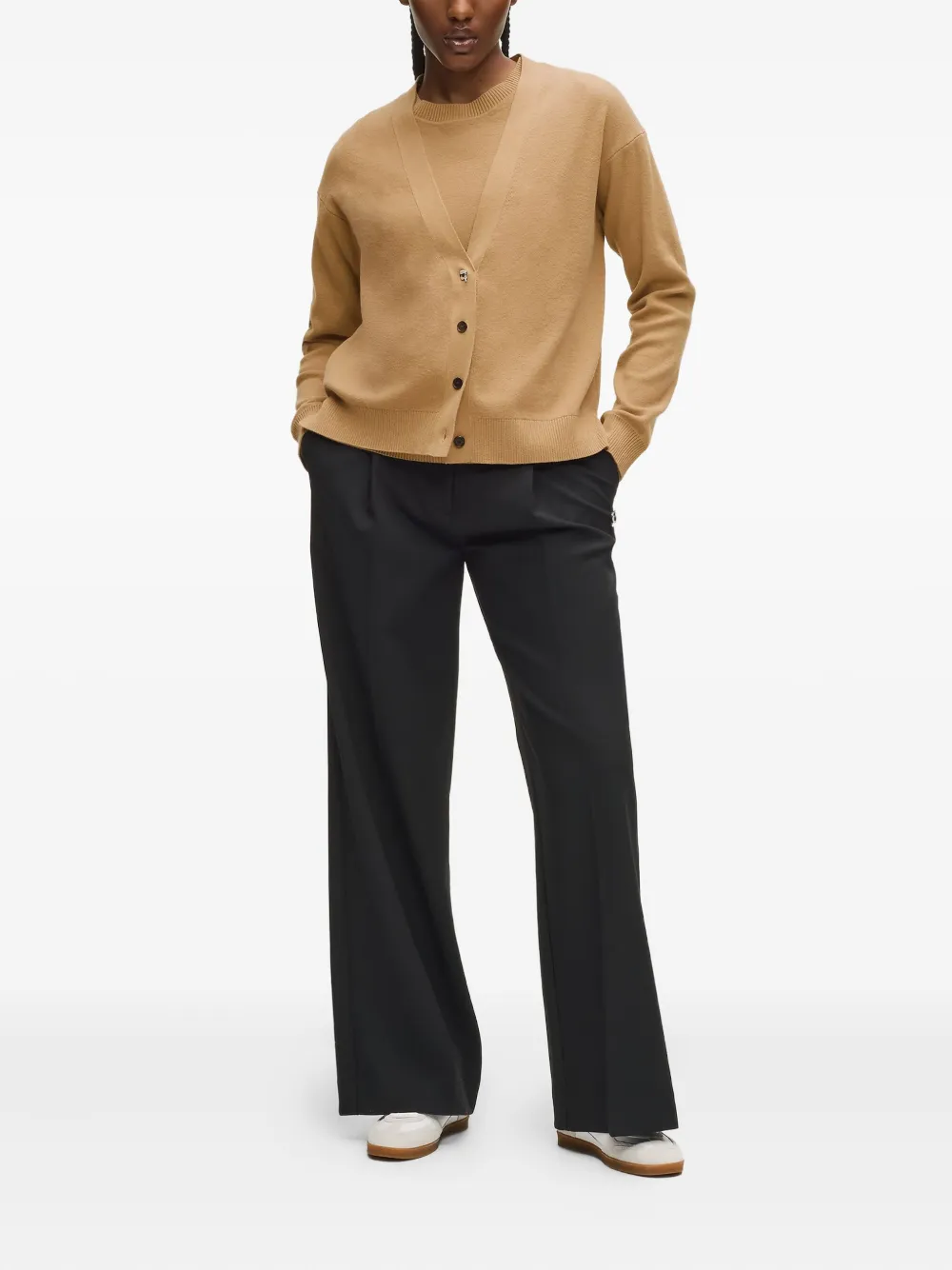 Karl Lagerfeld Vest met V-hals Beige