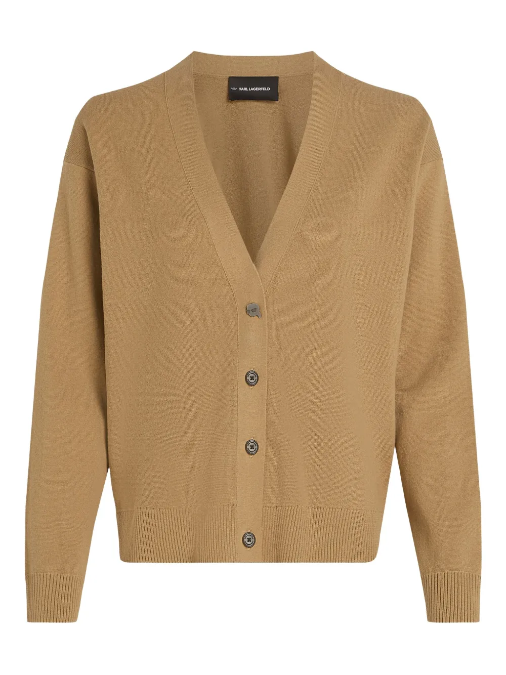 Karl Lagerfeld Cardigan con scollo a V - Toni neutri
