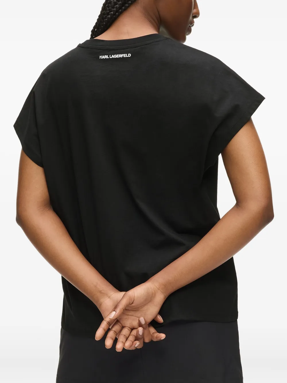 Karl Lagerfeld Rue St-guillaume Short-sleeves T-shirt In Black