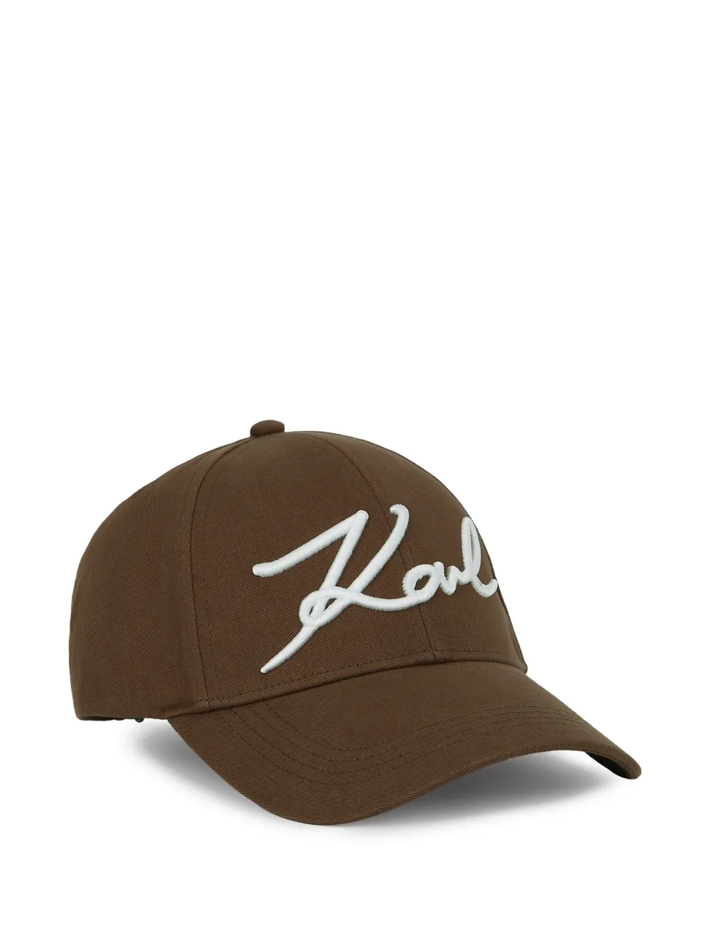 Karl Lagerfeld Cappello da baseball Signature - Marrone