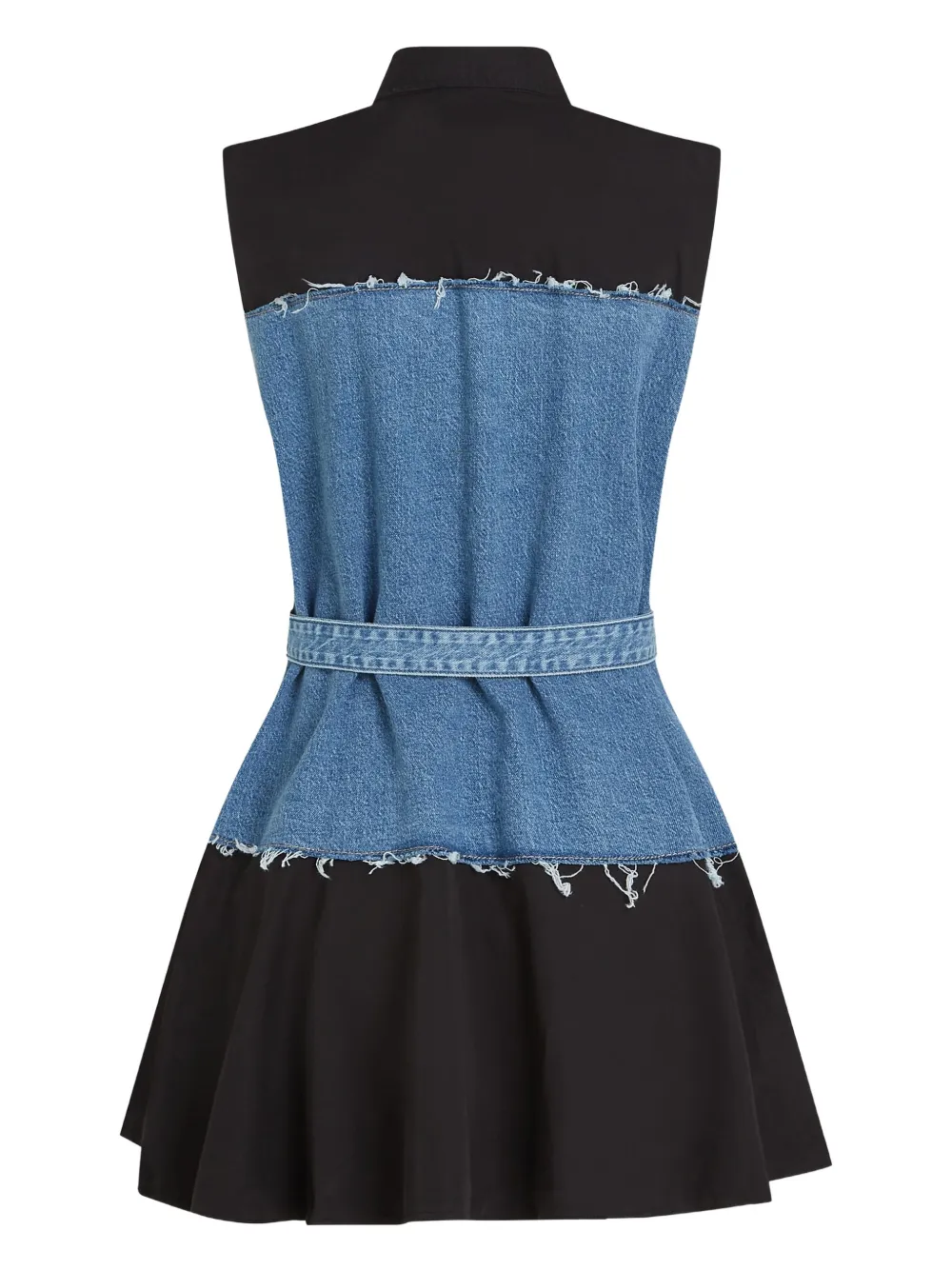 Karl Lagerfeld denim-panelled Sleeveless Mini Dress | Blue