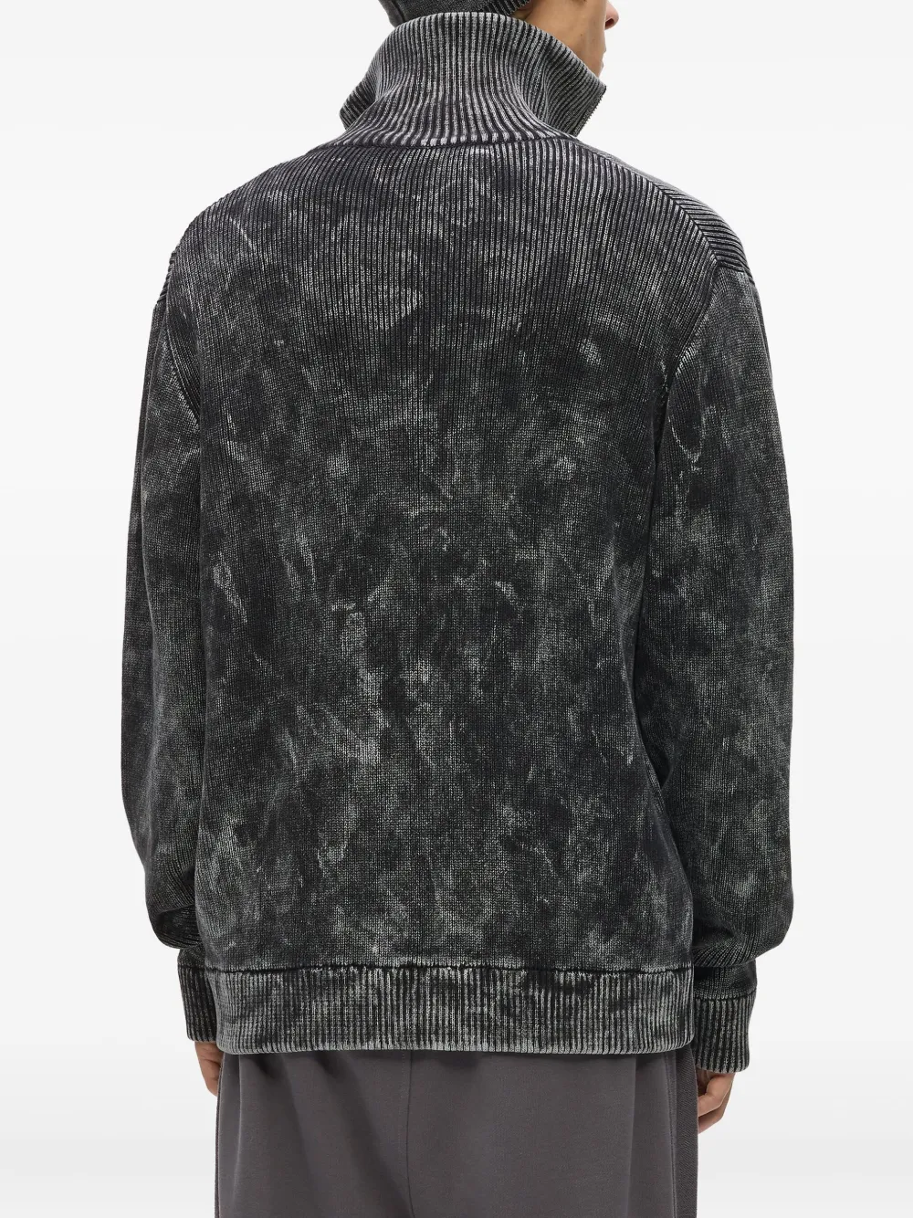 Karl Lagerfeld Jeans Vest met rits en verwassen effect Grijs