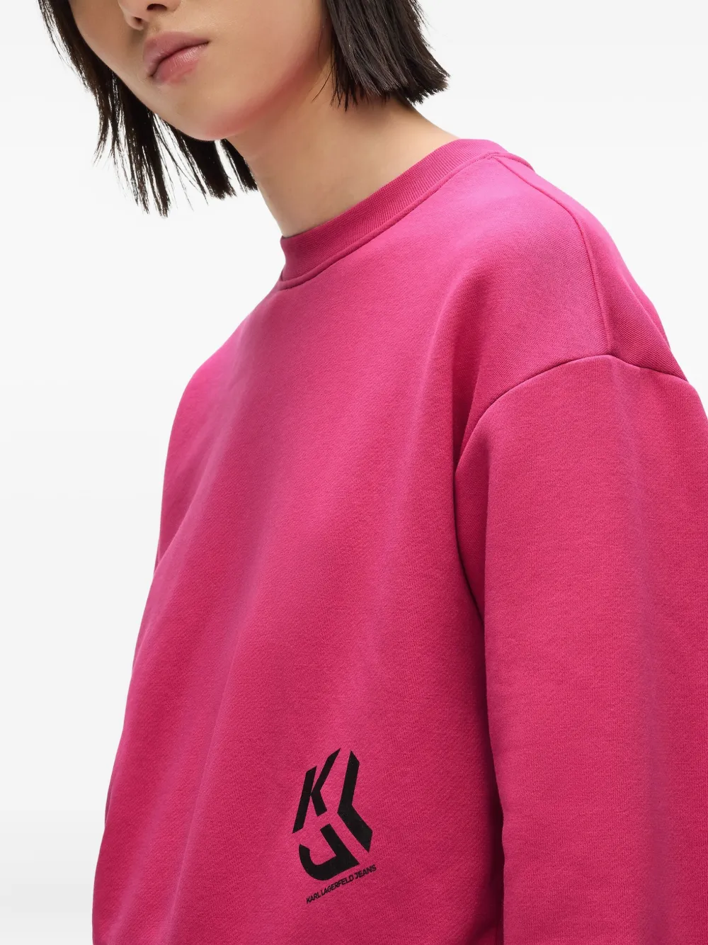 Karl Lagerfeld Jeans Sweater met monogramprint Roze